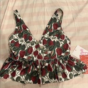 Kortni Jeane v neck top *NWT*